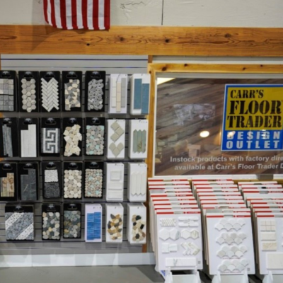 Carr's Floor Trader Design Outlet tile sample display